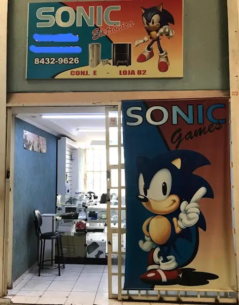 Sonic Games e Eletrônica - Bloco E Lj 82 - Anunciante do Grude.digital