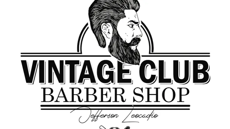 Vintage Club Barber shop logo