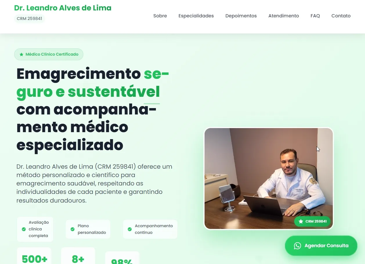 Leandro Farmed Web Mockup